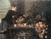 HEUSSEN, Claes van Fruit and Vegetable Seller oil painting reproduction